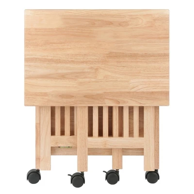 Foldable Printer Stand Natural - Winsome 7 Foldable Printer Stand Natural - Winsome - Image 7