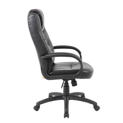 Executive High Back Leatherplus Chair Black - Boss Office Products 2 Executive High Back Leatherplus Chair Black - Boss Office Products - Image 2