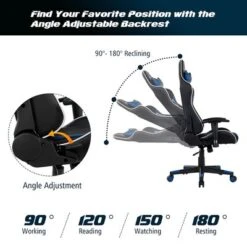 Costway X-Shaped Gaming Desk & Racing Style Massage Chair Set Home Office Black+White/Blue/Grey/Red -WorkHaven Sales Shop GUEST 9db5e53d f389 423f b130 b15f947d01be