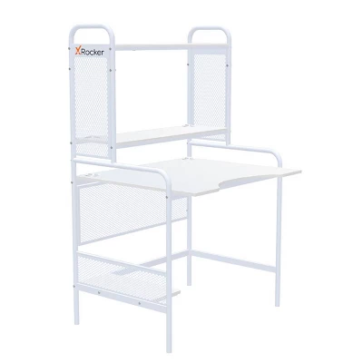 ICarus Mesh Gaming Desk With Wood Desktop - X Rocker 14 ICarus Mesh Gaming Desk With Wood Desktop - X Rocker - Image 14