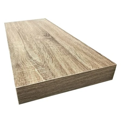 Floating Shelf Wall Mounted Hidden Brackets Rustic Wood - InPlace 3 Floating Shelf Wall Mounted Hidden Brackets Rustic Wood - InPlace - Image 3