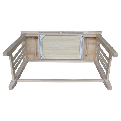 Mission Desk With Drawer - Unfinished - International Concepts 9 Mission Desk With Drawer - Unfinished - International Concepts - Image 9