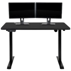 Emma And Oliver 48" Wide Black Electric Adjustable Standing Desk & Black Swivel Office Chair -WorkHaven Sales Shop GUEST 9f0dcf3b f92a 4c7c 91a1 bdb3fc28cdd1