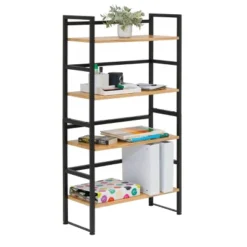 47.5" 4 Shelf Or 2 Shelf Stackable Bookshelf Graphite Black/Ashwood - Calico Designs -WorkHaven Sales Shop GUEST 9f4d67ee b0ea 4691 b8f1 bef18f0f51ea