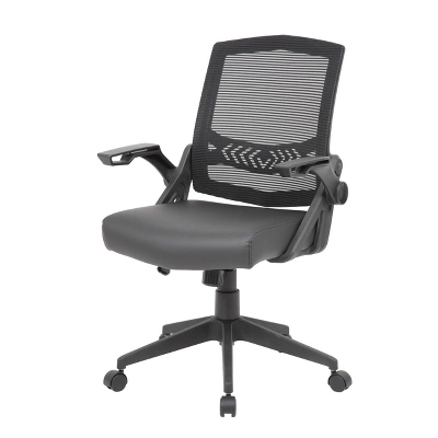 Mesh Flip Arm Task Chair Black - Boss Office Products 5 Mesh Flip Arm Task Chair Black - Boss Office Products - Image 5