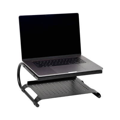 Mind Reader Monitor Stand/Riser 2 Tier Ventilated Metal Black 5 Mind Reader Monitor Stand/Riser 2 Tier Ventilated Metal Black - Image 5
