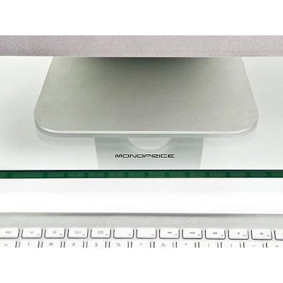 Monoprice Multimedia Desktop Stand 22" X 9.5" - Stand & Riser, Laptop Stand, Desktop TV Stand W/ Height Adjustable Legs - Workstream Collection 4 Monoprice Multimedia Desktop Stand 22" X 9.5" - Stand & Riser, Laptop Stand, Desktop TV Stand W/ Height Adjustable Legs - Workstream Collection - Image 4