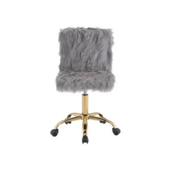 23" Arundell Accent Chair Gray Faux Fur/Gold Finish - Acme Furniture -WorkHaven Sales Shop GUEST a1c9b11b 496a 4be8 aa5f 16bff1775289