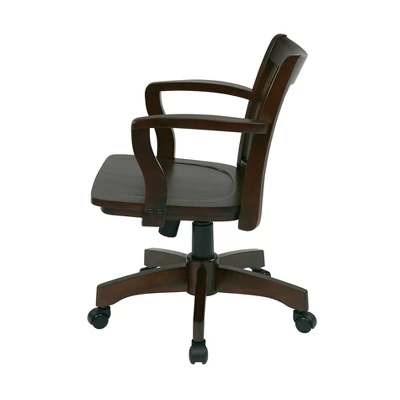 Deluxe Wood Banker's Chair - OSP Home Furnishings 3 Deluxe Wood Banker's Chair - OSP Home Furnishings - Image 3