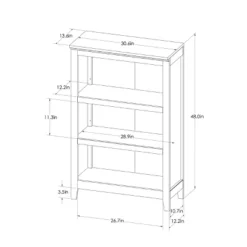 48" Carson 3 Shelf Bookcase - Threshold 15 48" Carson 3 Shelf Bookcase - Threshold -WorkHaven Sales Shop GUEST a35a203d 2822 4d50 8eed 8de12cce8680