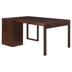 Expanding Desk With Ottoman And Converts To Table Expresso Brown - Stakmore -WorkHaven Sales Shop GUEST a3bf404d 1e3e 4bc9 9a1b 5eb8f94dd7a4