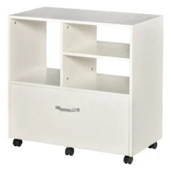 Vinsetto 29" Filling Cabinet, Office Storage Organizer With 4 Shelves, Wheels And Bottom Drawer For Legal And Letter Sized Files, White 7 Vinsetto 29" Filling Cabinet, Office Storage Organizer With 4 Shelves, Wheels And Bottom Drawer For Legal And Letter Sized Files, White -WorkHaven Sales Shop GUEST a3cd8006 b4ed 41a4 a4b1 cfc0ef129e46