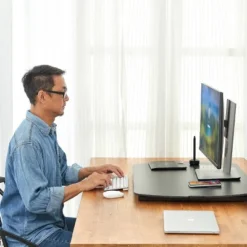 Standing Desk Converter With Wireless Charging Pad Manual Adjustment Black - Bostitch 12 Standing Desk Converter With Wireless Charging Pad Manual Adjustment Black - Bostitch -WorkHaven Sales Shop GUEST a3eff15e 5fc0 48db 9f39 e099f8810a75