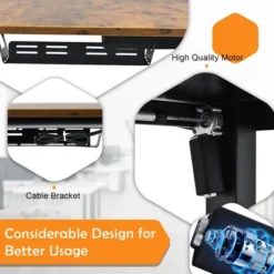 55''x28'' Electric Standing Desk Height Adjustable Sit Stand Desk W/USB Port BrownBlack -WorkHaven Sales Shop GUEST a3f2dc5d 26f9 4ce9 80f4 45c1a9775ad8