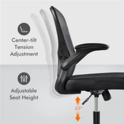 Yaheetech Adjustable Office Chair Swivel Mesh Computer Chair With Armrests -WorkHaven Sales Shop GUEST a43501c2 bd36 4248 a8ad 96c6c1ecad16