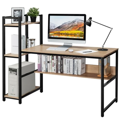 Costway Multi-Functional Computer Desk With 4-tier Storage Shelves 11 Costway Multi-Functional Computer Desk With 4-tier Storage Shelves - Image 11