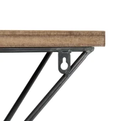 Wall Mount Floating Shelf With Diamond Shaped Iron Bracket Brown - Danya B. 7 Wall Mount Floating Shelf With Diamond Shaped Iron Bracket Brown - Danya B. -WorkHaven Sales Shop GUEST a62bf446 3257 4d24 8422 e8a5def369ea