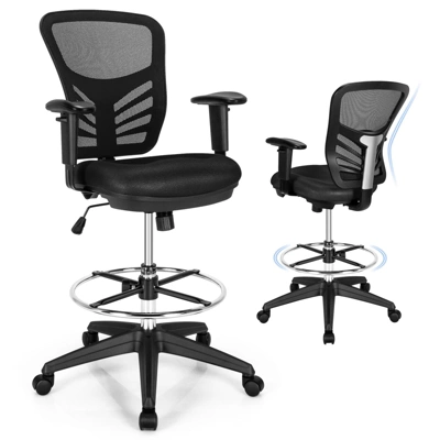 Tangkula Ergonomic Office Chair W/Retractable Footrest High Back Reclining Executive Chair W/Adjustable Headrest 10 Tangkula Ergonomic Office Chair W/Retractable Footrest High Back Reclining Executive Chair W/Adjustable Headrest - Image 10