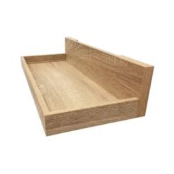 24" X 5" Decorative Shelf Wall Mounted With Front Edge White Oak - Inplace