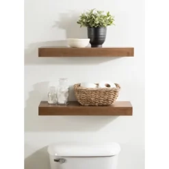 2pc 24" Havlock Wood Shelf Set - Kate & Laurel All Things Decor -WorkHaven Sales Shop GUEST a7ec3f16 4e75 4bb9 869c d70e60c68dfd