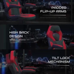 BlackArc Alpha Bundle With Gaming Desk And Chair: Black & Red High Back Chair With Arms; Red & Black Desk With Headphone Hook/Cupholder 14 BlackArc Alpha Bundle With Gaming Desk And Chair: Black & Red High Back Chair With Arms; Red & Black Desk With Headphone Hook/Cupholder -WorkHaven Sales Shop GUEST a843aae5 d2db 4014 acce 6ad057b7a92f 1
