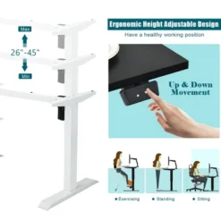Costway 48'' Electric Sit To Stand Desk Adjustable Standing Workstation W/Control -WorkHaven Sales Shop GUEST a85afcbc c56f 4f41 9166 a3cf4c5cb53f