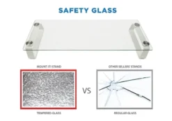 Mount-It! Glass Computer Monitor Riser And Laptop Stand | Clear Flat Screen Display Stand, Desktop Shelf And Organizer, Glass & Aluminum Construction -WorkHaven Sales Shop GUEST a92c5c96 678a 4521 8809 e09343d23824