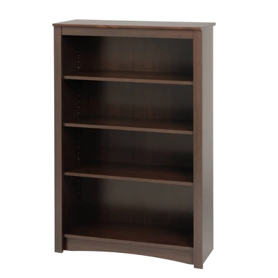 4 Shelf Bookcase Espresso - Prepac 3 4 Shelf Bookcase Espresso - Prepac - Image 3