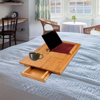 Bamboo Lap Desk Brown - Mind Reader 2 Bamboo Lap Desk Brown - Mind Reader - Image 2