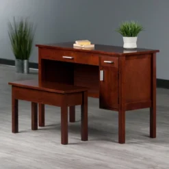 2pc Emmett Desk Set With Bench Walnut - Winsome 9 2pc Emmett Desk Set With Bench Walnut - Winsome -WorkHaven Sales Shop GUEST ab224cdf adac 471c 972e 8d1e0a364f2c