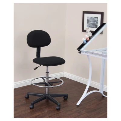Height Adjustable Drafting Chair With Foot Ring Black - Studio Designs 2 Height Adjustable Drafting Chair With Foot Ring Black - Studio Designs - Image 2