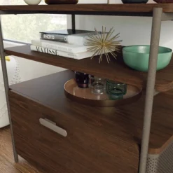 Radial Lateral File Cabinet With Drawer And Open Shelves Umber Wood - Sauder -WorkHaven Sales Shop GUEST abf34f05 12b8 4b09 a651 307d7e65bfc8