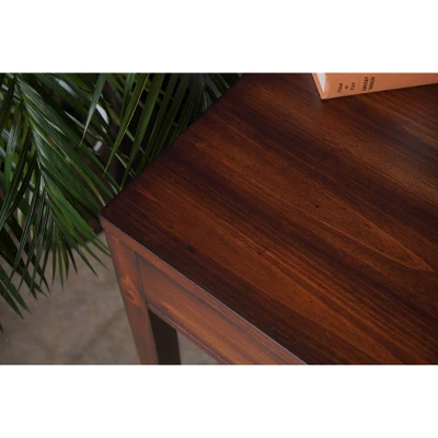 48" Leanna Wood Writing Desk Brown - Abbyson Living 6 48" Leanna Wood Writing Desk Brown - Abbyson Living - Image 6