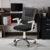 Erwin Cushioned Mesh Office Chair White - MiBasics