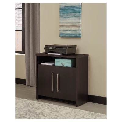 Storage Furniture 2 Door File Cabinet - Black Walnut - ClosetMaid 1 Storage Furniture 2 Door File Cabinet - Black Walnut - ClosetMaid