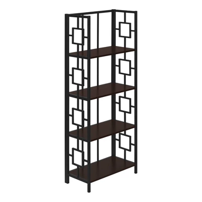 61.5" 4 Shelf Mix Material Etagere Bookcase - EveryRoom 13 61.5" 4 Shelf Mix Material Etagere Bookcase - EveryRoom - Image 13