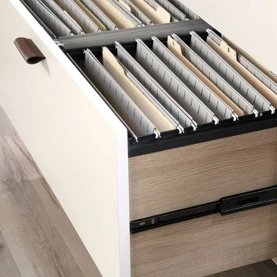 2 Drawer Anda Norr Lateral File Cabinet Sky Oak - Sauder 5 2 Drawer Anda Norr Lateral File Cabinet Sky Oak - Sauder - Image 5