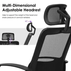 Costway Mesh Office Chair High Back Ergonomic Swivel Chair W/ Lumbar Support & Headrest -WorkHaven Sales Shop GUEST ae7d4917 bc32 4ea0 8d16 44ee79df178e