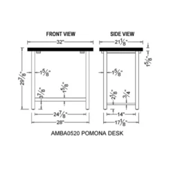 Pomona Metal And Solid Wood Desk - Alaterre Furniture 16 Pomona Metal And Solid Wood Desk - Alaterre Furniture -WorkHaven Sales Shop GUEST aee71d65 e2a6 490c 92a6 c315c6858aa2