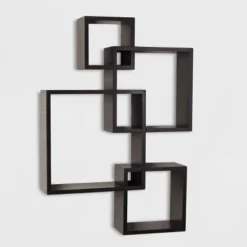 25.5" X 17.75" Intersecting Cube Wall Shelf - Danya B. -WorkHaven Sales Shop GUEST aef06d7a 10f1 409f bffe 22b6a066b11d