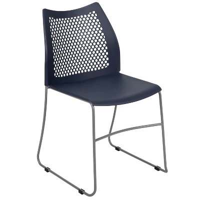 Flash Furniture HERCULES Series 661 Lb. Capacity Stack Chair With Air-Vent Back And Powder Coated Sled Base 15 Flash Furniture HERCULES Series 661 Lb. Capacity Stack Chair With Air-Vent Back And Powder Coated Sled Base - Image 15