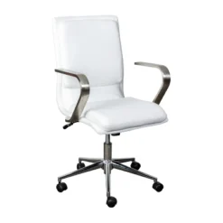 Flash Furniture James Mid-Back Designer Executive Upholstered Office Chair With Brushed Metal Base And Arms 32 Flash Furniture James Mid-Back Designer Executive Upholstered Office Chair With Brushed Metal Base And Arms -WorkHaven Sales Shop GUEST b069179c 95cb 4d22 9a5d 22c0ec693a78