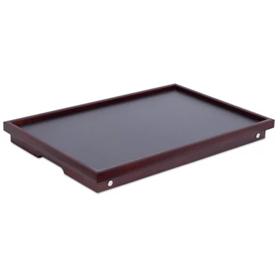 BirdRock Home Bamboo Lap Tray With Adjustable Top - Walnut 4 BirdRock Home Bamboo Lap Tray With Adjustable Top - Walnut - Image 4
