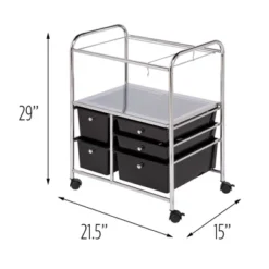 Honey-Can-Do 5 Drawer Rolling File Cart Black 16 Honey-Can-Do 5 Drawer Rolling File Cart Black -WorkHaven Sales Shop GUEST b0a18a69 2105 4883 9de1 979da8240e9c