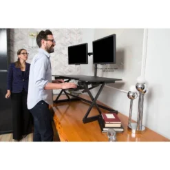 Ergonomic Height Adjustable Sit To Stand Desk Computer Riser - Rocelco -WorkHaven Sales Shop GUEST b0ff990d 7e8b 4652 8618 c3a4e8ae24f8