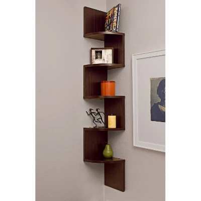48.5" X 7.7" Zigzag Corner Shelf - Danya B. 3 48.5" X 7.7" Zigzag Corner Shelf - Danya B. - Image 3