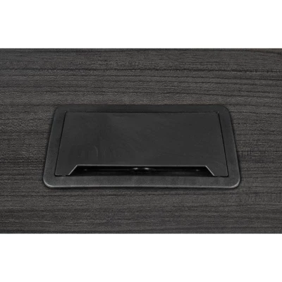 6' Legacy Racetrack Conference Table With Charging Port Ash Gray - Regency 3 6' Legacy Racetrack Conference Table With Charging Port Ash Gray - Regency - Image 3