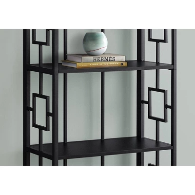 61.5" 4 Shelf Mix Material Etagere Bookcase - EveryRoom 2 61.5" 4 Shelf Mix Material Etagere Bookcase - EveryRoom - Image 2
