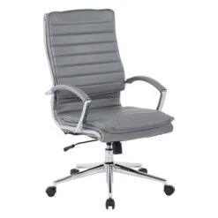 High Back Manager's Faux Leather Chair With Chrome Base - OSP Designs -WorkHaven Sales Shop GUEST b409bb1d 7496 4bc1 881d 9f576c247d6d
