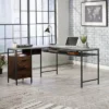 Market Commons L Desk Walnut - Sauder